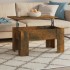 Mesa de centro madera de ingeniería roble ahumado 79x49x41