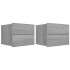 Mesitas de noche 2 uds contrachapada gris Sonoma 40x30x30