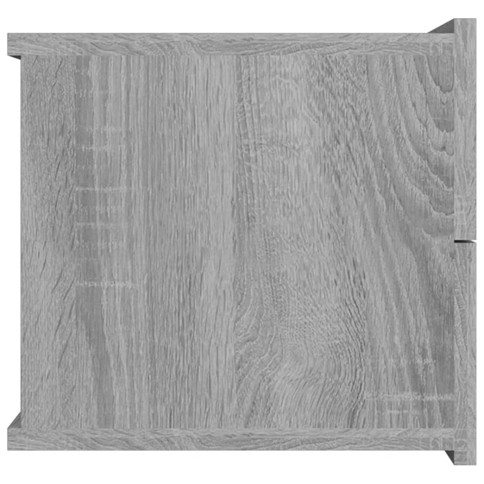Mesitas de noche 2 uds contrachapada gris Sonoma 40x30x30