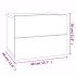 Mesitas de noche 2 uds contrachapada gris Sonoma 40x30x30