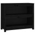 Estantería madera maciza de pino negra 80x35x68