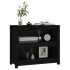 Estantería madera maciza de pino negra 80x35x68
