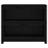 Estantería madera maciza de pino negra 80x35x68