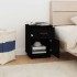 Mesitas de noche 2 uds madera maciza de pino negro 40x34x55