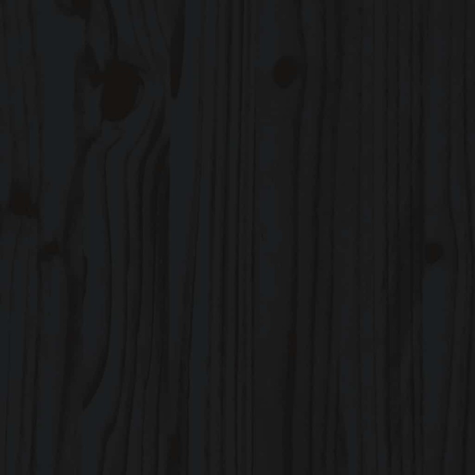 Mesitas de noche 2 uds madera maciza de pino negro 40x34x55