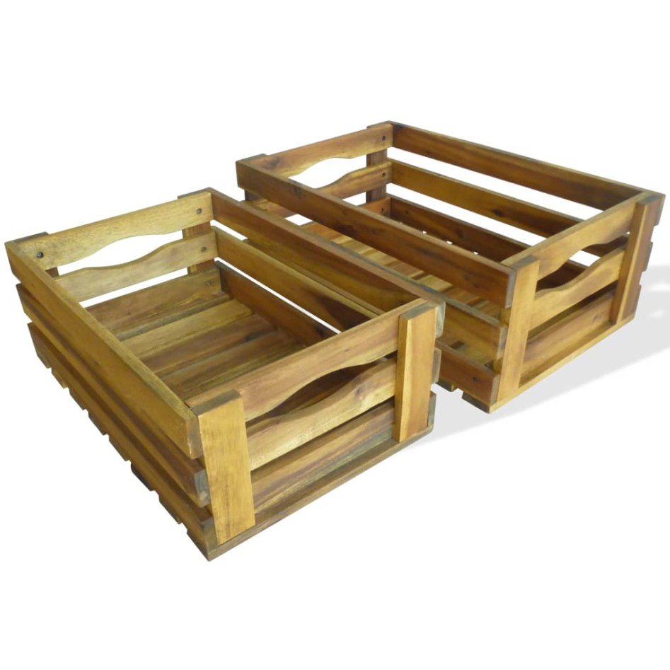 Caja de manzanas de jardín para plantar de madera de