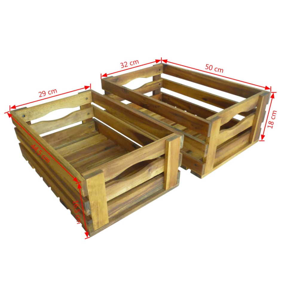 Caja de manzanas de jardín para plantar de madera de