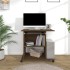 Escritorio de madera contrachapada roble ahumado 80x50x75