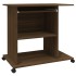 Escritorio de madera contrachapada roble ahumado 80x50x75