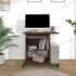Escritorio de madera contrachapada roble ahumado 80x50x75