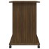 Escritorio de madera contrachapada roble ahumado 80x50x75
