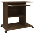 Escritorio de madera contrachapada roble ahumado 80x50x75