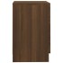 Mesita de noche madera contrachapada marrón roble 38x35x56