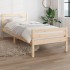 Estructura de cama sin colchón madera maciza 90x200