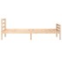 Estructura de cama sin colchón madera maciza 90x200
