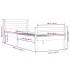 Estructura de cama sin colchón madera maciza 90x200