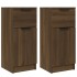 Aparadores 2 uds madera contrachapada marrón roble 30x30x70
