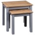Mesas apilables 2 uds madera maciza de pino Panama Range