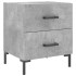Mesita noche 2 uds madera ingeniería gris hormigón