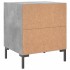 Mesita noche 2 uds madera ingeniería gris hormigón