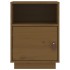 Mesita de noche madera maciza de pino marrón miel 40x34x55