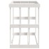 Soporte para leña de exterior madera pino blanco 108x52x74