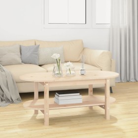 Mesa de centro de madera maciza de pino 110x55x45