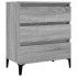 Aparador de madera contrachapada gris Sonoma 60x35x70