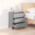 Aparador de madera contrachapada gris Sonoma 60x35x70