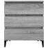 Aparador de madera contrachapada gris Sonoma 60x35x70