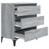 Aparador de madera contrachapada gris Sonoma 60x35x70
