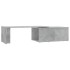 Mesa de centro madera contrachapada gris hormigón 150x50x35