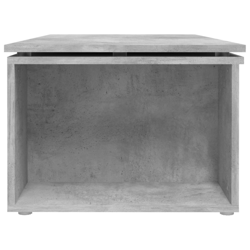 Mesa de centro madera contrachapada gris hormigón 150x50x35