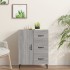 Aparador de madera de ingeniería gris Sonoma 69,5x34x90