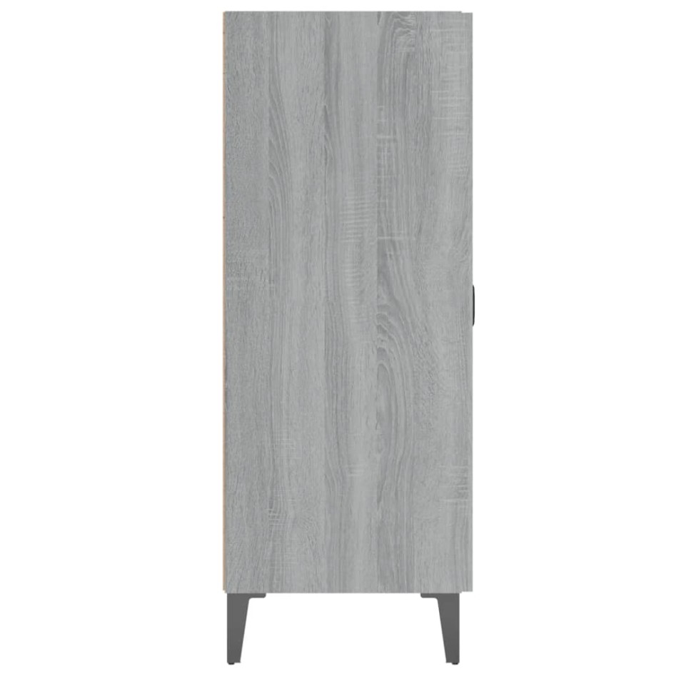 Aparador de madera de ingeniería gris Sonoma 69,5x34x90