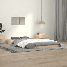 Estructura de cama madera maciza de pino 100x200