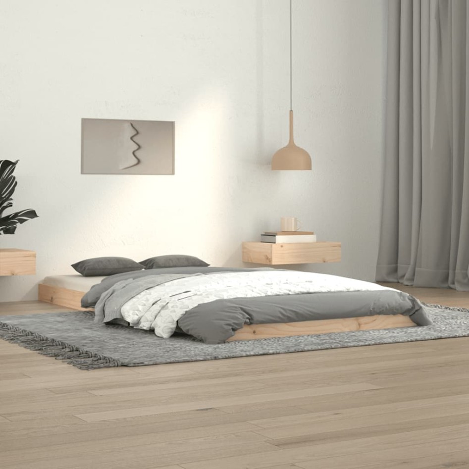 Estructura de cama madera maciza de pino 100x200