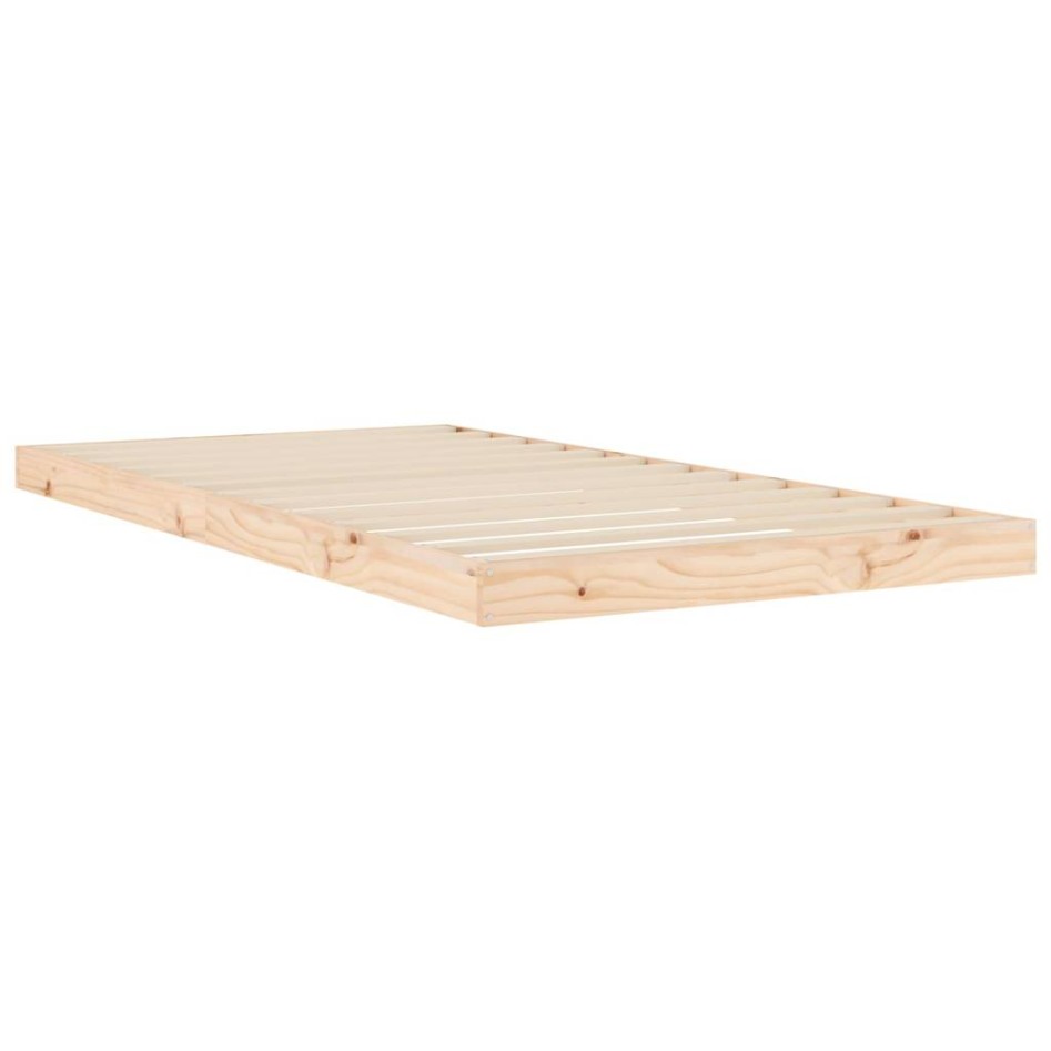 Estructura de cama madera maciza de pino 100x200