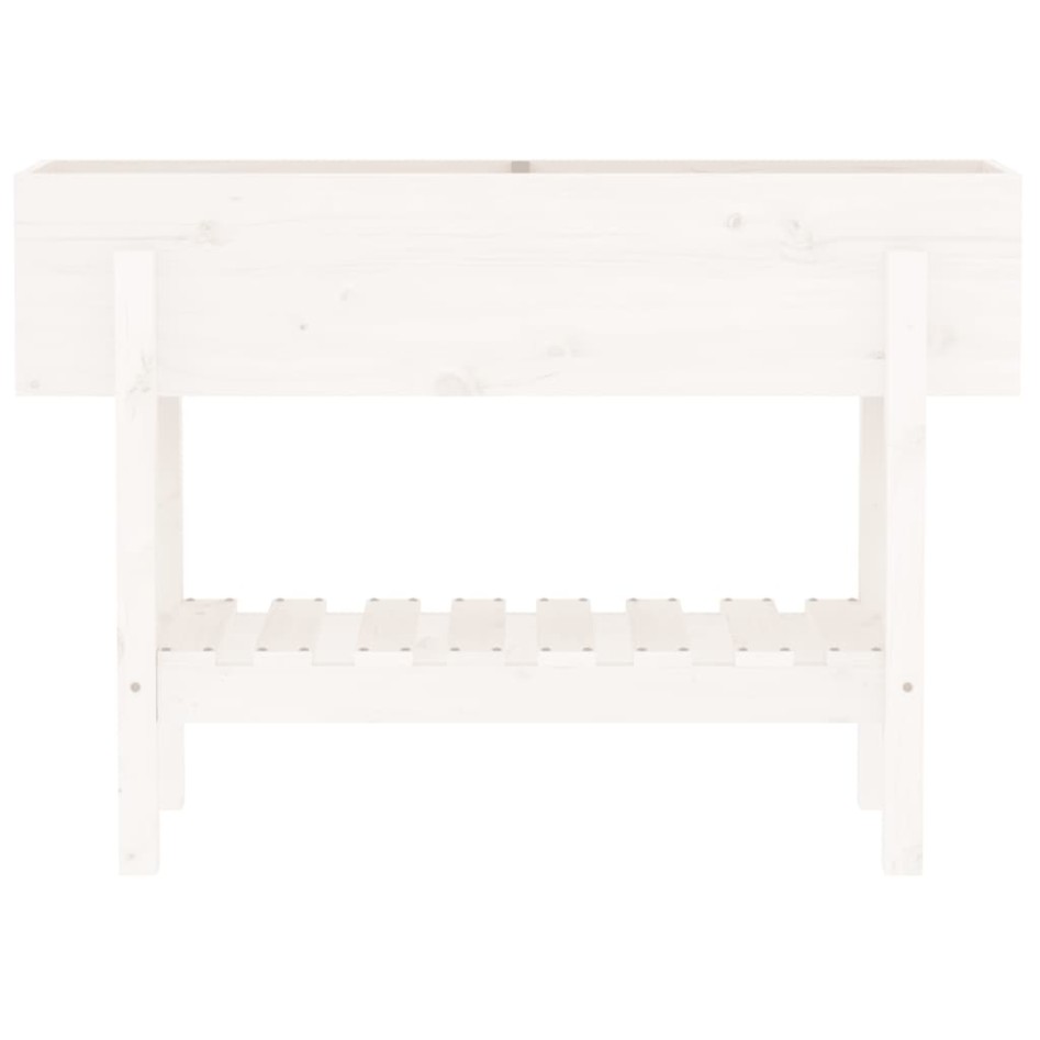 Arriate elevado de jardín madera maciza pino blanco