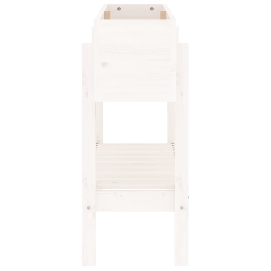 Arriate elevado de jardín madera maciza pino blanco