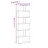 Estantería/divisor de espacios roble marrón 60x24x186