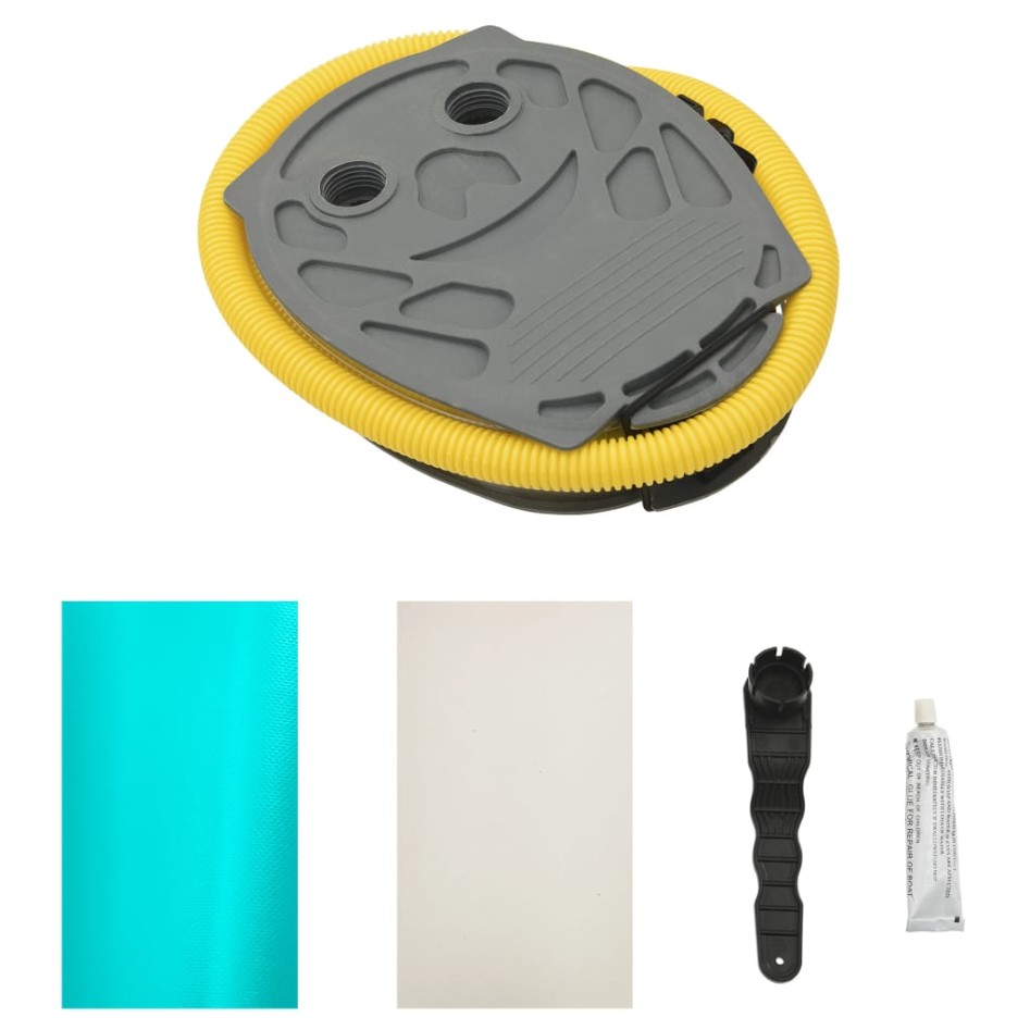 Rollo hinchable de gimnasia con bomba PVC verde 100x60