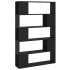 Librería separador madera contrachapada negro 100x24x155