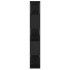 Librería separador madera contrachapada negro 100x24x155