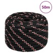 Cuerda de barco polipropileno negra 20 mm 50 m