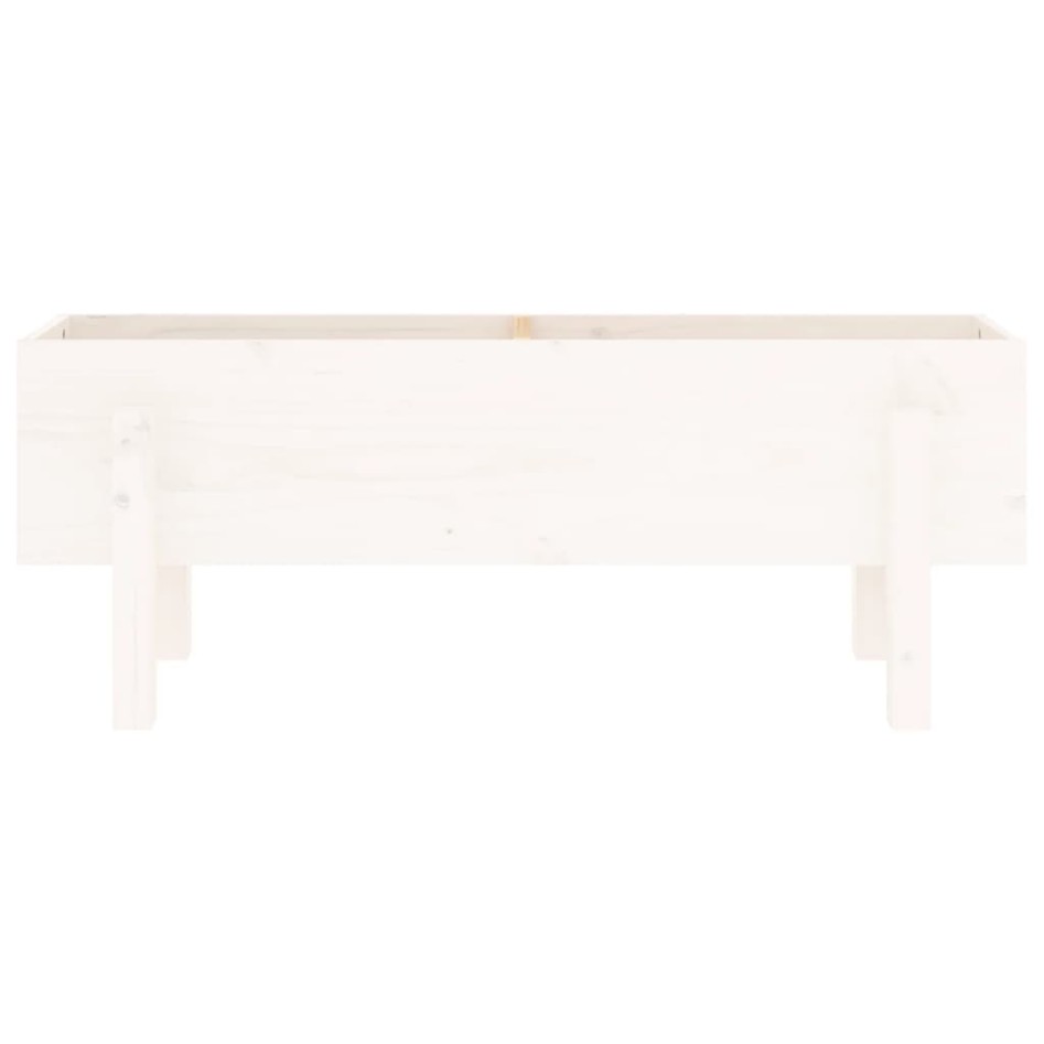 Arriate elevado de jardín madera maciza pino blanco