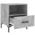 Mesita noche 2 uds madera ingeniería gris hormigón
