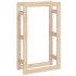 Estante para leña madera maciza de pino 60x25x100