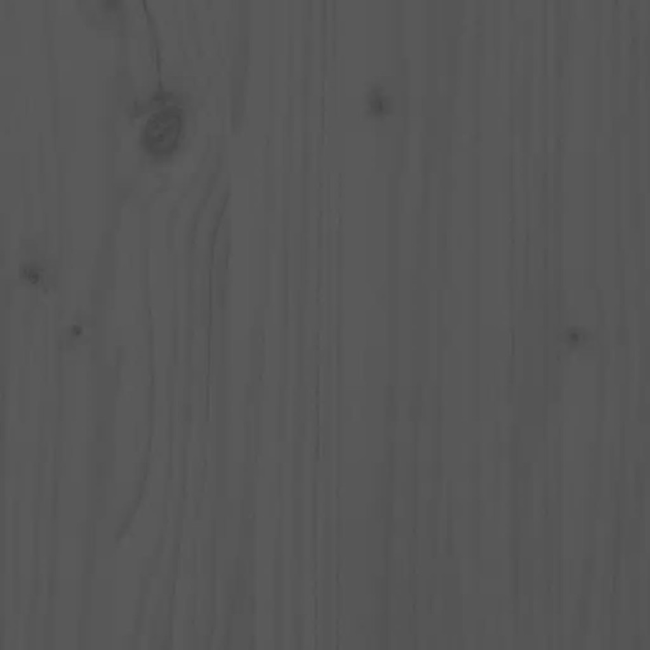 Cabecero de cama madera maciza de pino gris 126x4x100