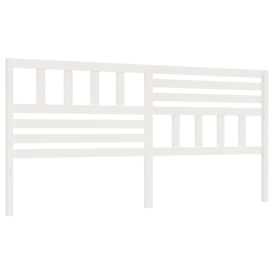 Cabecero de cama madera maciza de pino blanco 186x4x100